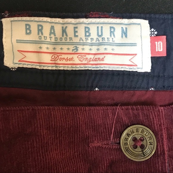 Brakeburn berry colored corduroy skirt size UK 10 - Picture 7 of 8